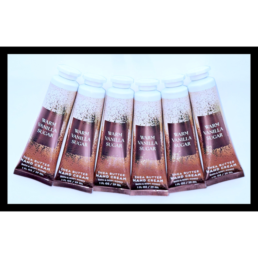 Bath & Body Works Warm Vanilla Sugar 1 fl oz Shea Butter Hand Cream 6 pcs